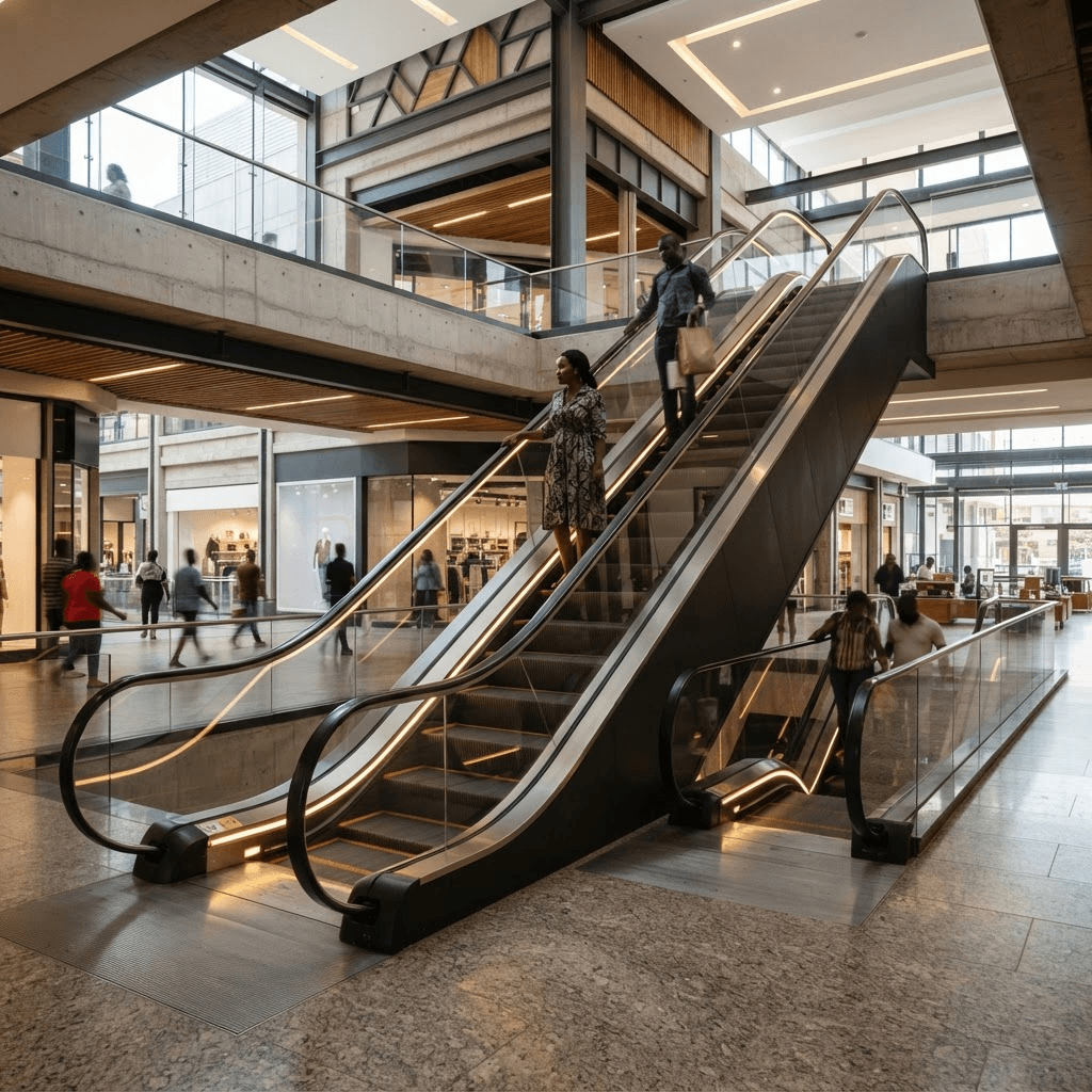 Commercial escalator system